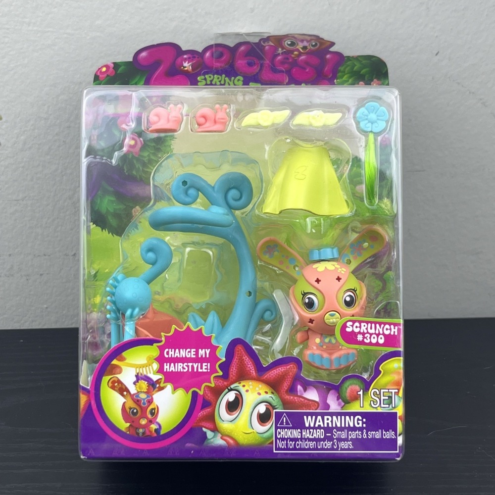 Zoobles Hairdoobles Scrunch Figure Collectible Toy Doll